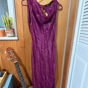 Zara Rich Purple Maxi Dress
